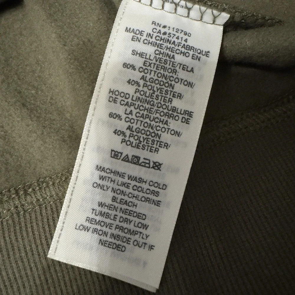 True Religion Hoodie Mens Large Green Full Zip‎ Buddha Hooded Sweatshirt NWT